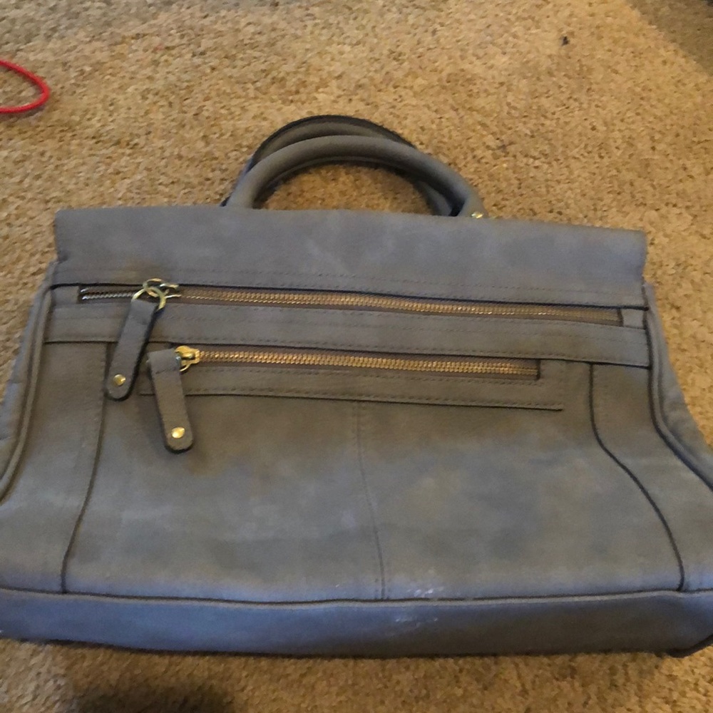 gray purse